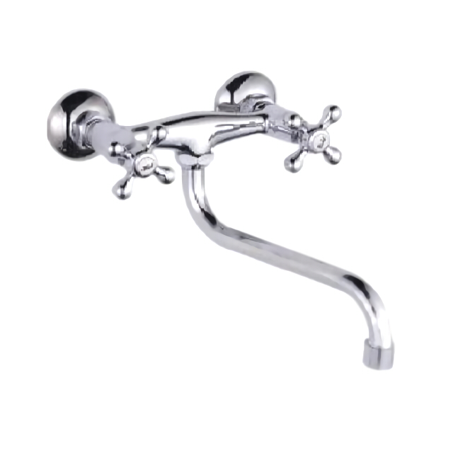 Смеситель для кухни настенный Ledeme L4608 1/2" керамика