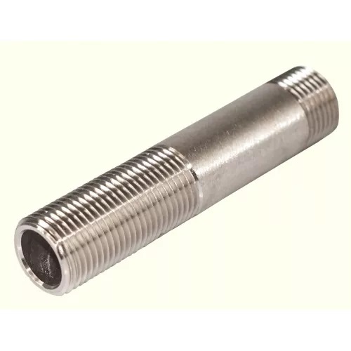 Сгон резьбовой неразъемный 1/2"х 80 мм хром TIM A-SM022-80