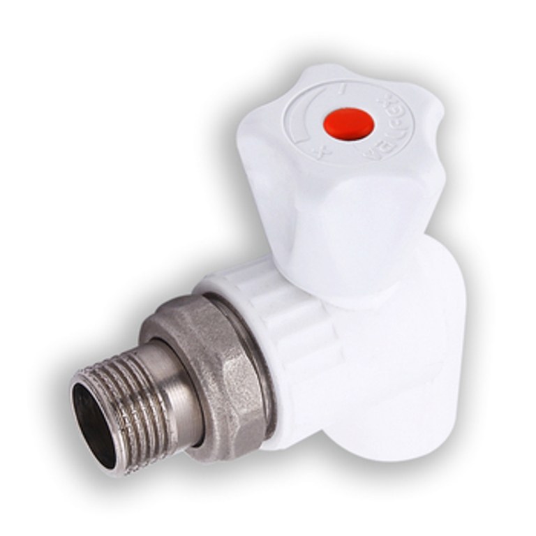 Шаровой кран для радиатора PP-R (угловой) 25х1/2" VALFEX