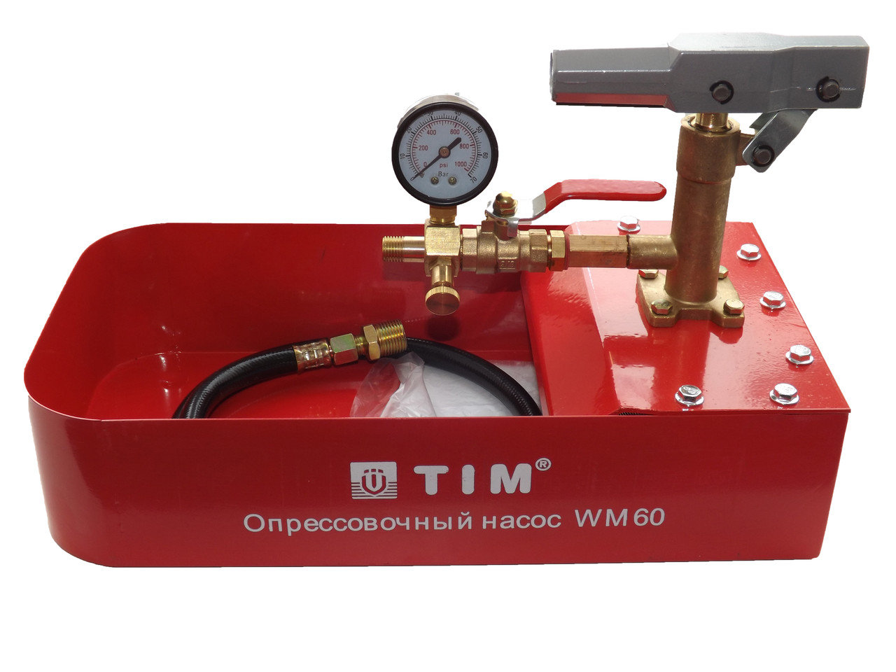 Тестовый насос для опрессовки до 60 бар WM-60 TIM ёмкость 7 л