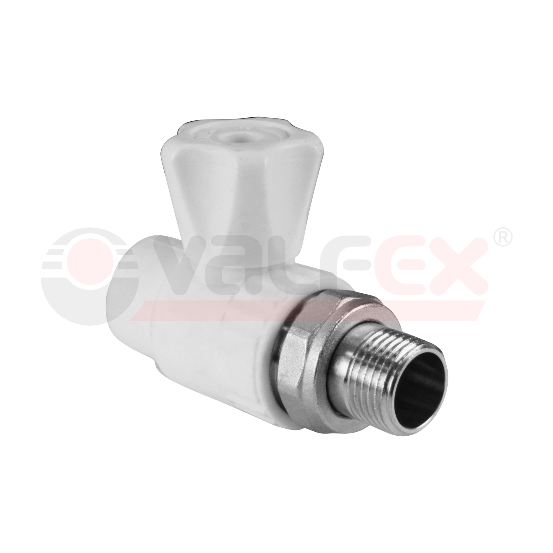 Шаровой кран для радиатора PP-R (прямой) 25х1/2" VALFEX