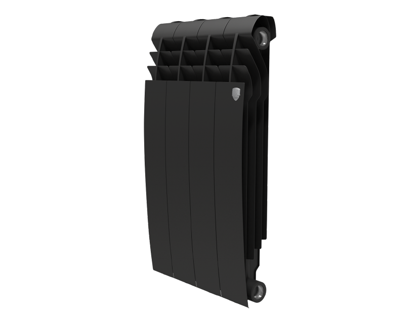Радиатор биметаллический ROYAL Thermo Biliner/ Noir Sable 500/80/ 4 сек. (черный)