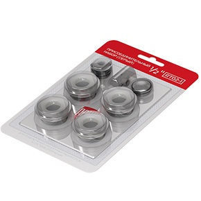 Набор для радиатора без кронштейнов ROYAL Thermo / Silver Satin 1/2" (серебристый)